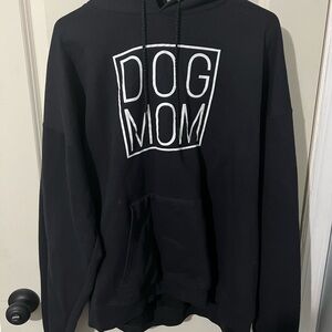 Dog Mom Black Hoodie Sweater